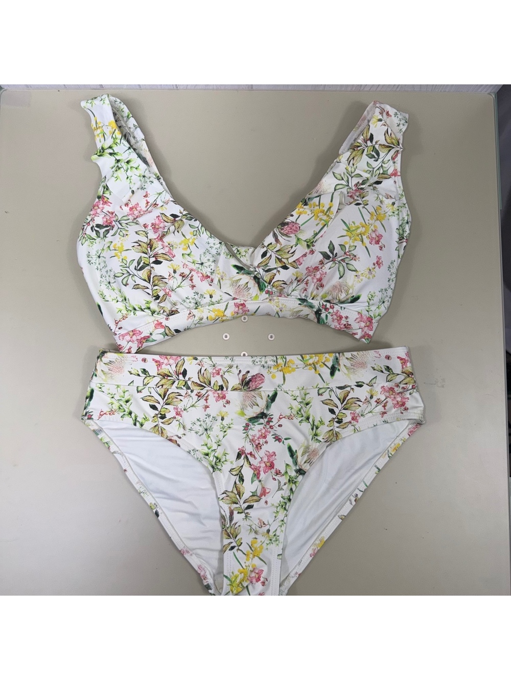 Nip Tuck Swim Floral Bikini Swimsuit Size 6